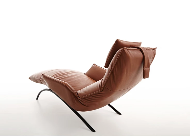 Achterkant Ligzetel Joleen relax elektrisch leder cognac Koinor