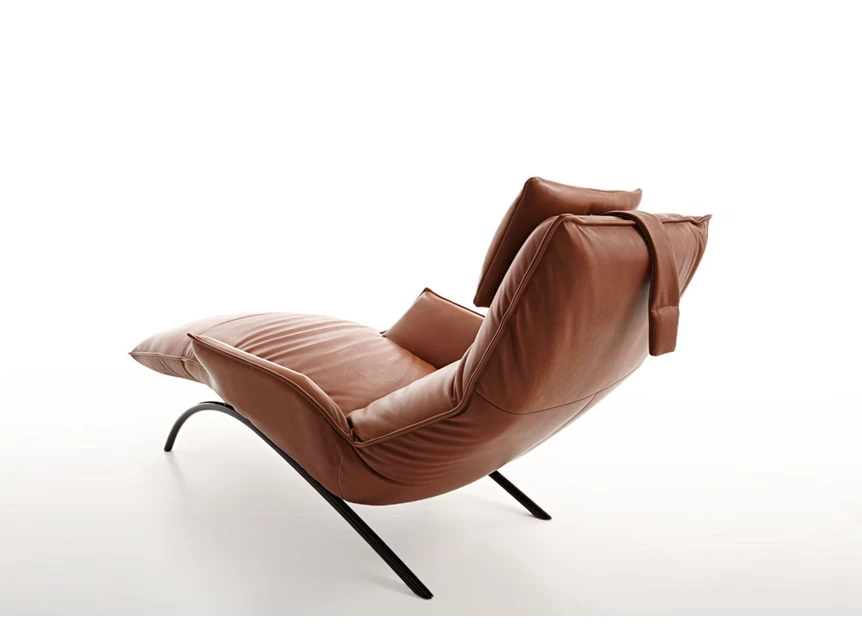 Achterkant Ligzetel Joleen relax elektrisch leder cognac Koinor