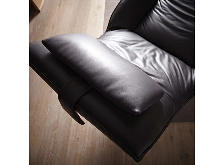 Nekkussen Ligzetel Joleen relax elektrisch leder antraciet Koinor