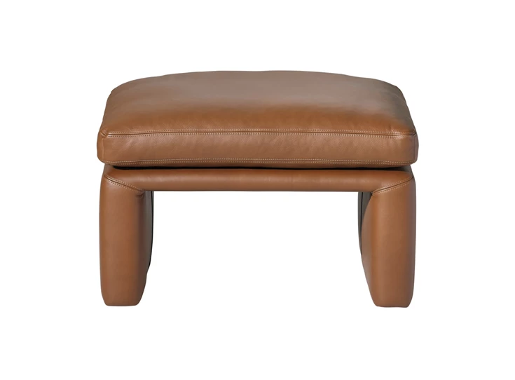 Poef Manhattan leder cognac Erpo