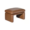 Zijkant Poef Manhattan leder cognac Erpo