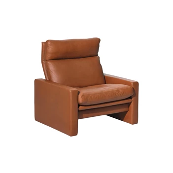 Bijzetzetel Manhattan hoog model leder cognac Erpo