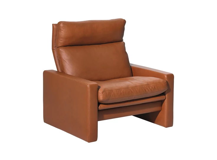 Bijzetzetel Manhattan hoog model leder cognac Erpo