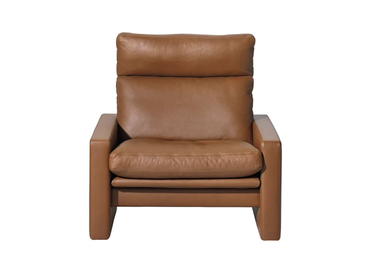 Front Bijzetzetel Manhattan hoog model leder cognac Erpo