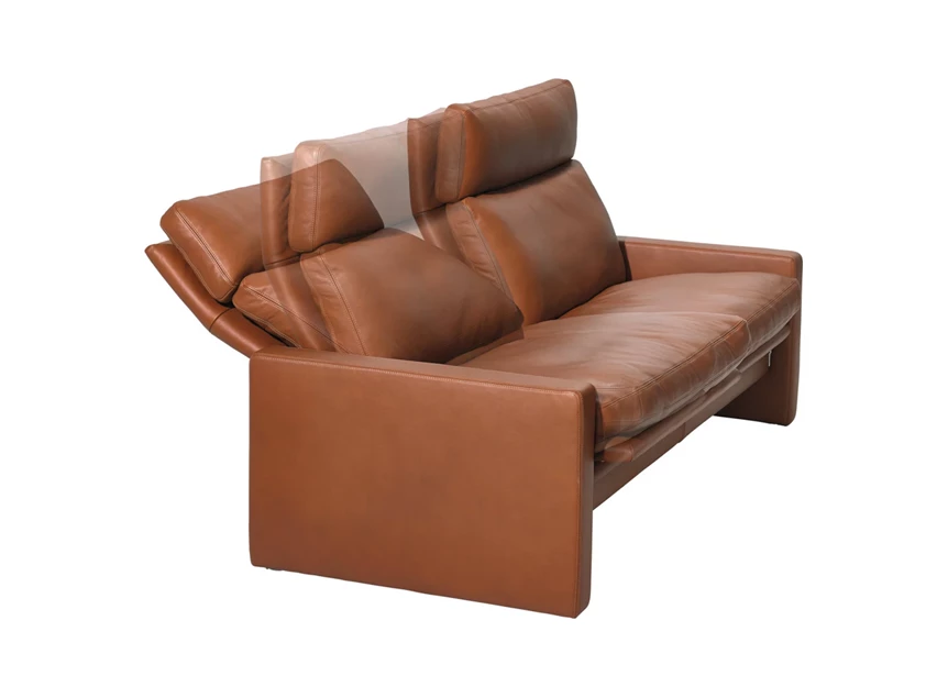 Verstelbaar Salon Manahattan canapé 2-zit leder cognac Erpo
