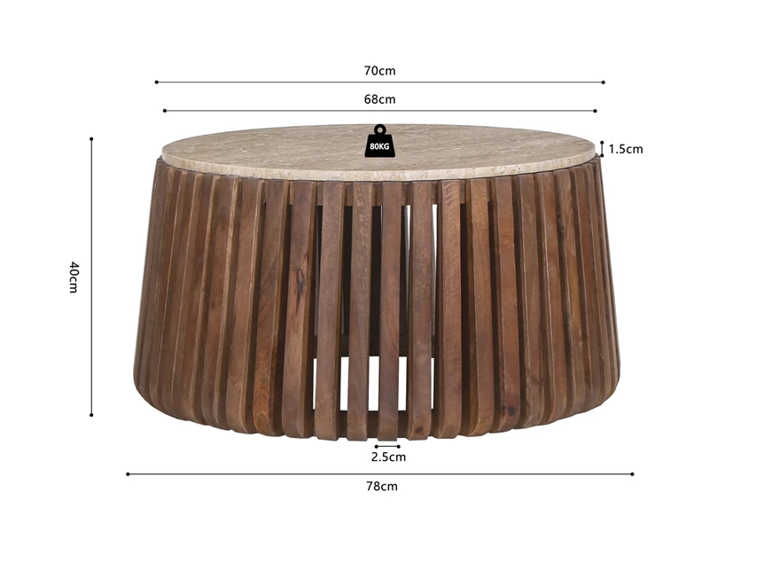 3401 Salontafel Luuk afmetingen