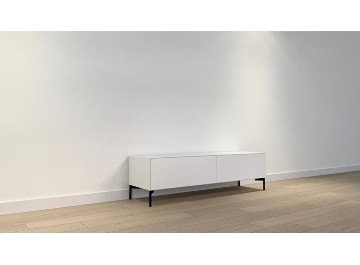 Tv-kast Joy lowboard 160 onderstel frame matte lak wit Ardeno