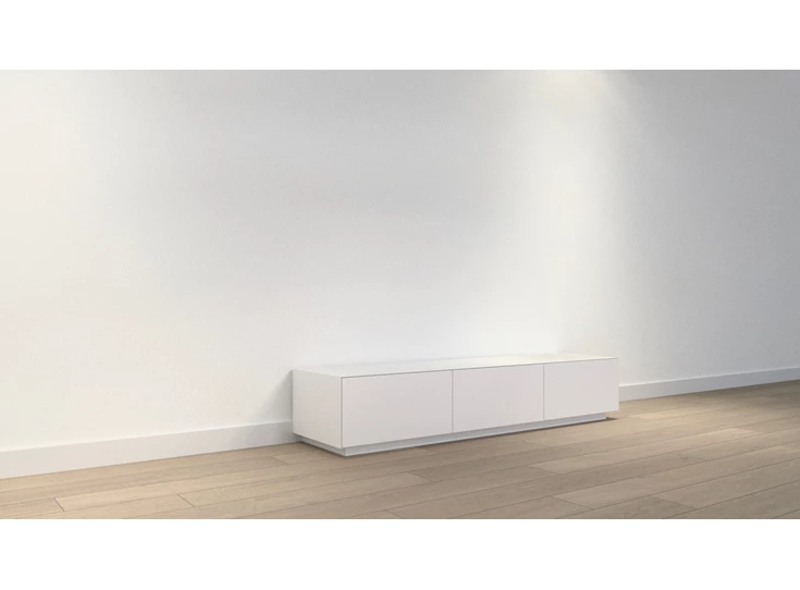 Tv-kast Joy lowboard 180 sokkel matte lak wit Ardeno