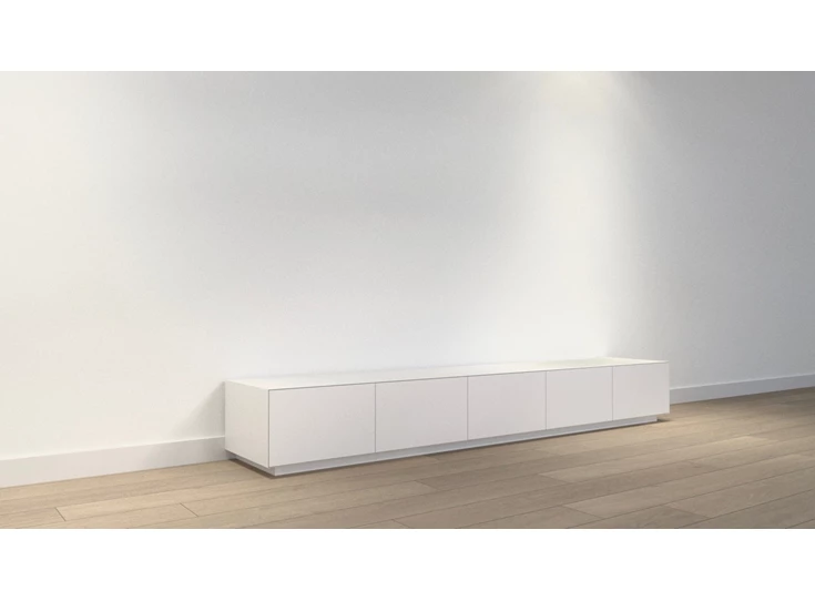 Tv-kast Joy lowboard 250 sokkel matte lak wit Ardeno