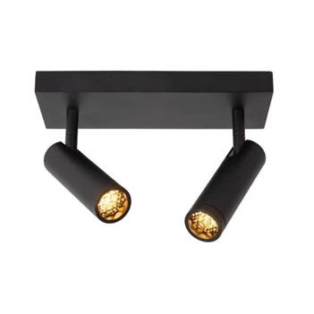 Grado plafondspot- 2xGU10(MR11)- zwart