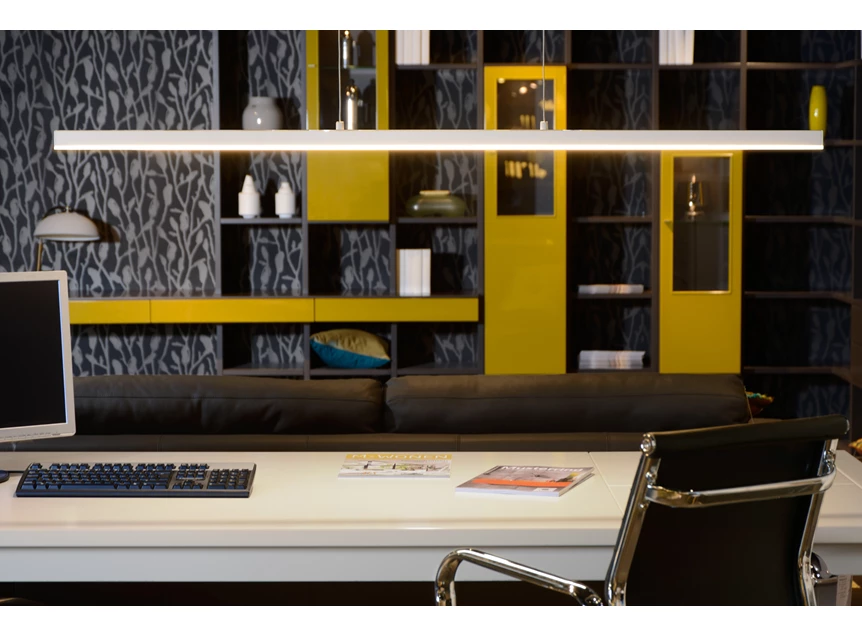 Sigma hanglamp- led dimb.- 1x38W- 2700K- wit- sfeerbeeld