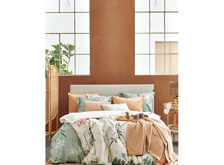 Flower garden- lits-jumeaux (240x200/220+2slopen)- cream tan- sfeerbeeld