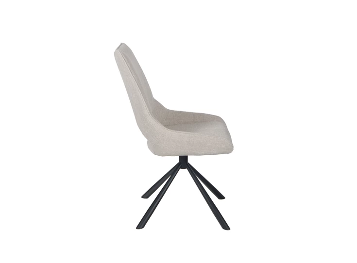 draaistoel Gaston swivel chair Beige zijzicht.jpg