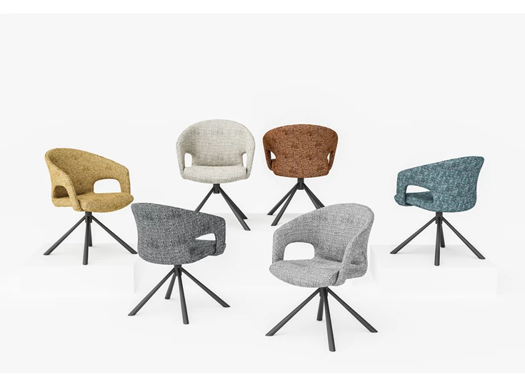 stoelen Eden swivel chair verschillende kleuren