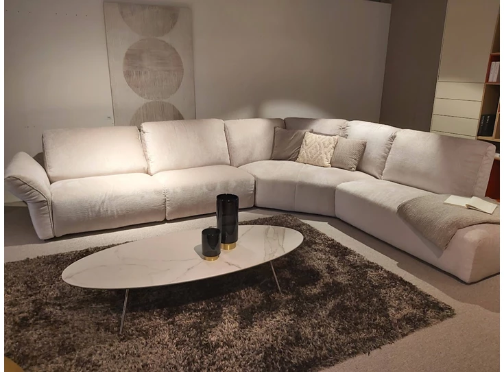 Salon Carrera stof greige Franco Ferri