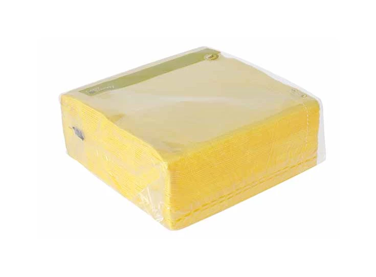 serviet geelpapier 38x38 textiel-touch