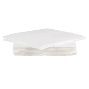 serviet wit- 38x38cm- papier- textiel touch- 40stuks