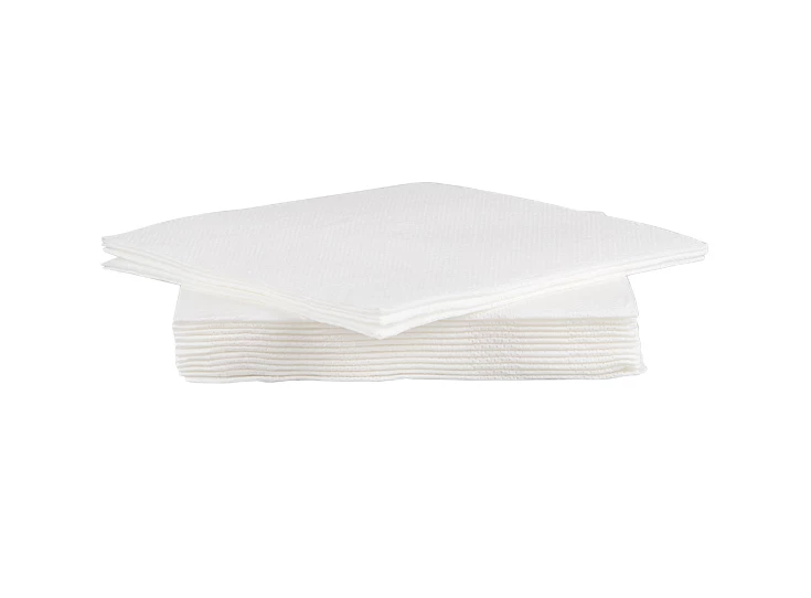 serviet wit- 38x38cm- papier- textiel touch- 40stuks