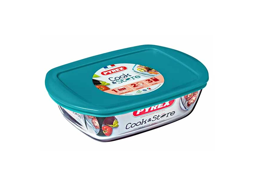 Cook&Store ovenschotel met deksel- rechthoekig- 0,4L- 17x10xh5,5