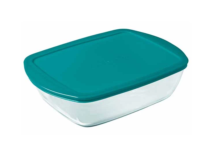 Cook&Store ovenschotel met deksel- rechthoekig- 0,4L- 17x10xh5,5 - zonder plakkers