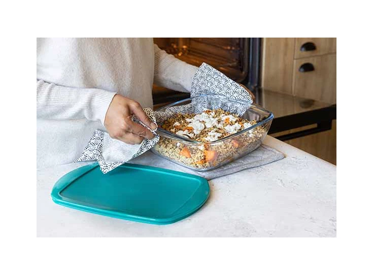 Cook&Store ovenschotel met deksel- 1,1L- 23x15xh7cm- sfeerbeeld