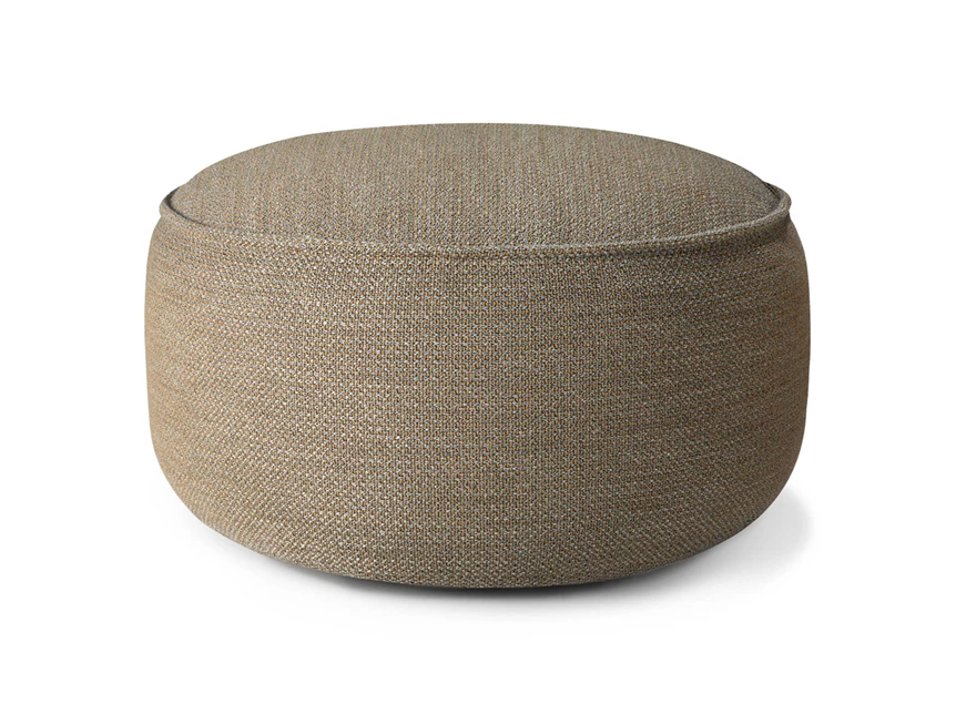 Poef Donut outdoor pouf XL mocha check 20076 Ethnicraft