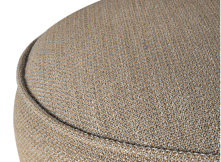 Zijkant Poef Donut outdoor pouf XL mocha check 20076 Ethnicraft