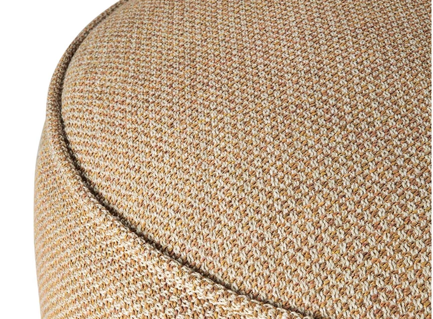 Zijkant Poef Donut outdoor pouf XL marsala check 20077 Ethnicraft