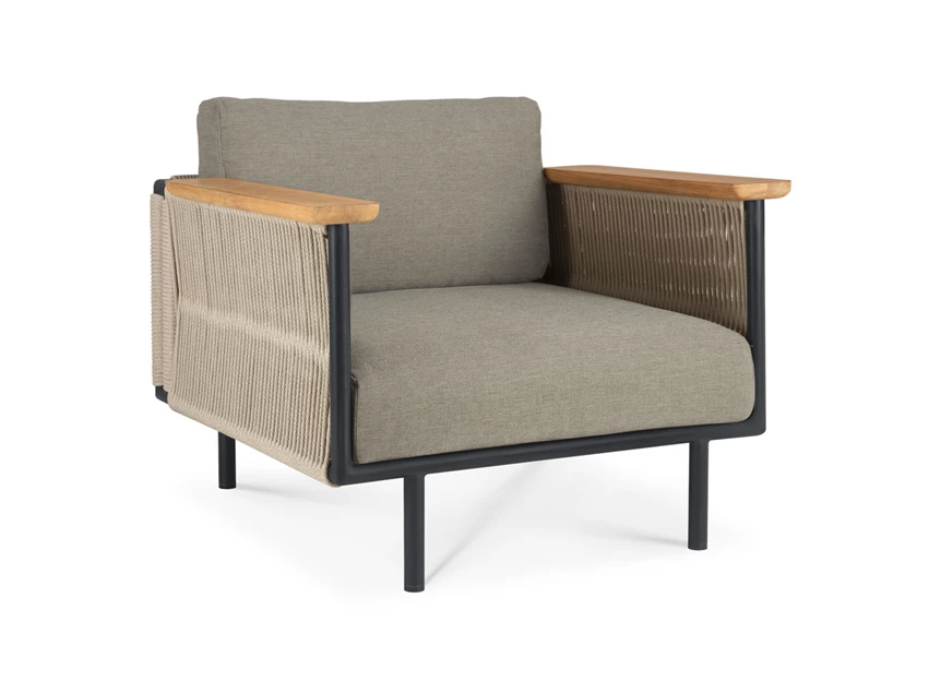 Bijzetzetel Corbey outdoor lounge chair silt fabric 60215 Ethnicraft