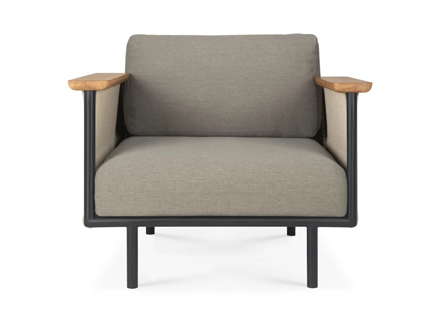 Front Bijzetzetel Corbey outdoor lounge chair silt fabric 60215 Ethnicraft