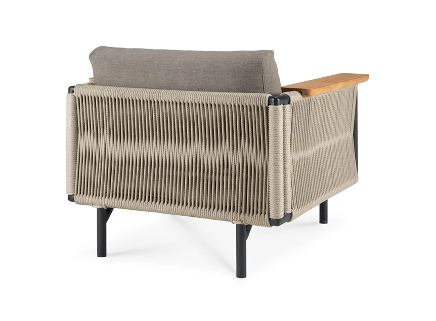 Achterkant Bijzetzetel Corbey outdoor lounge chair silt fabric 60215 Ethnicraft