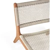 Zitvlak Bijzetzetel Teak Jack Outdoor lounge chair woven beige cord 10223 Ethnicraft