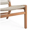Onderstel Bijzetzetel Teak Jack Outdoor lounge chair woven beige cord 10223 Ethnicraft