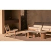 Loungeset Bijzetzetel Teak Jack Outdoor lounge chair woven beige cord 10223 Ethnicraft
