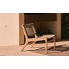 Inzoom Bijzetzetel Teak Jack Outdoor lounge chair woven beige cord 10223 Ethnicraft