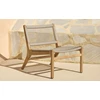 Schaduw Bijzetzetel Teak Jack Outdoor lounge chair woven beige cord 10223 Ethnicraft