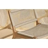 Detail Bijzetzetel Teak Jack Outdoor lounge chair woven beige cord 10223 Ethnicraft