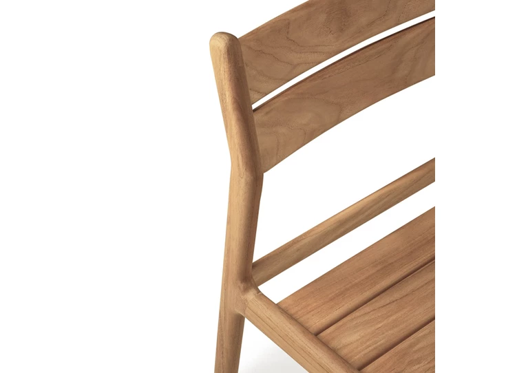 Detail Stoel Teak Jack Outdoor Dining Chair frame 10283 Ethnicraft