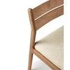 Bovenkant Stoel Teak Jack Outdoor Dining Chair natural fabric 10402 Ethnicraft