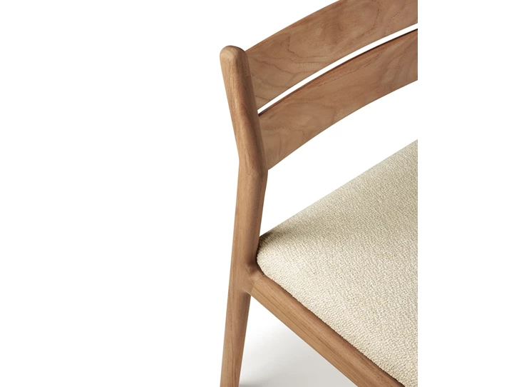 Bovenkant Stoel Teak Jack Outdoor Dining Chair natural fabric 10402 Ethnicraft