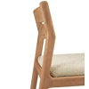 Zijde Stoel Teak Jack Outdoor Dining Chair natural fabric 10402 Ethnicraft