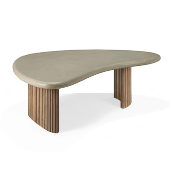 Salontafel Boomerang outdoor coffee table pebble concrete 11237 Ethnicraft