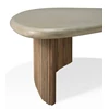 Organische Salontafel Boomerang outdoor coffee table pebble concrete 11237 Ethnicraft