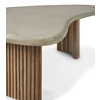 Afgerond Salontafel Boomerang outdoor coffee table pebble concrete 11237 Ethnicraft