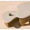 Bovenkant Salontafel Boomerang outdoor coffee table pebble concrete 11237 Ethnicraft