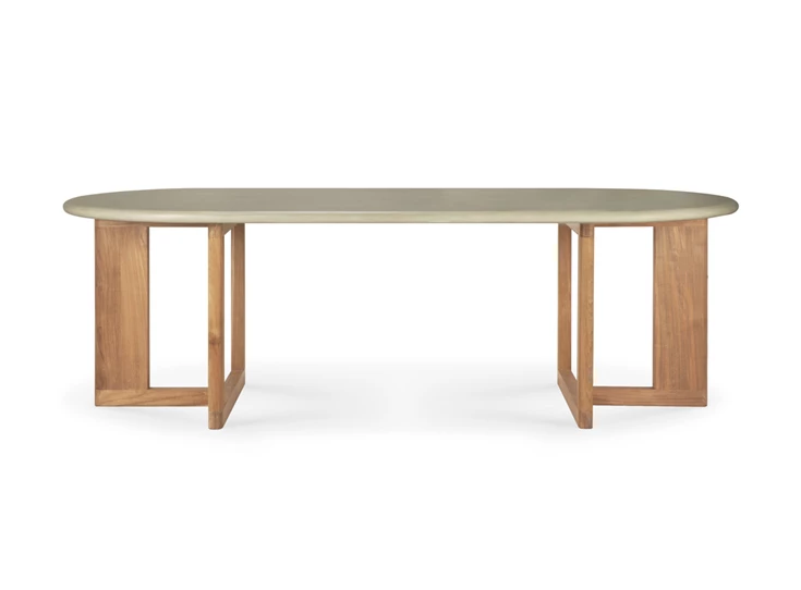 Poten zijkant Eettafel Trestle Outdoor Dining Table 11251 Ethnicraft