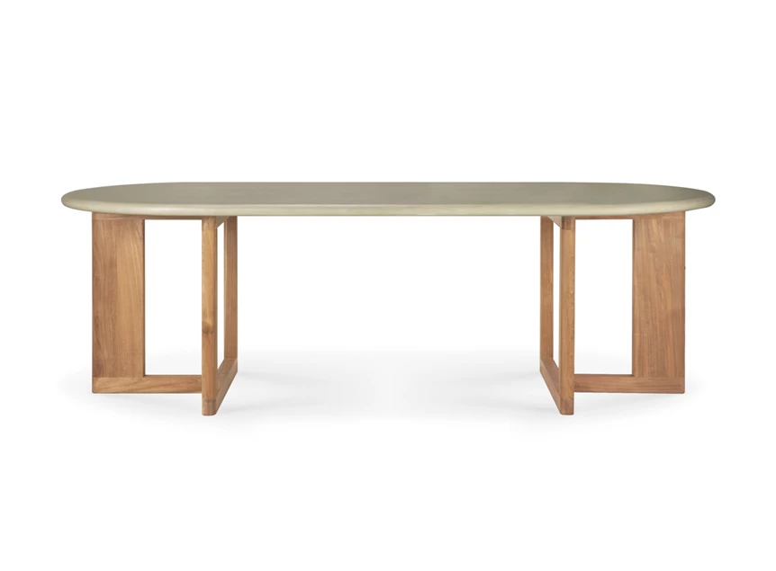 Poten zijkant Eettafel Trestle Outdoor Dining Table 11251 Ethnicraft