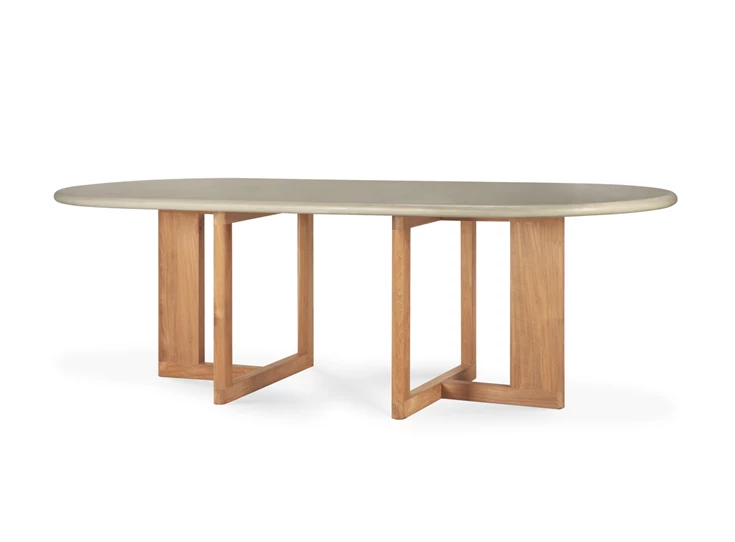 Zijkant Eettafel Trestle Outdoor Dining Table 11251 Ethnicraft