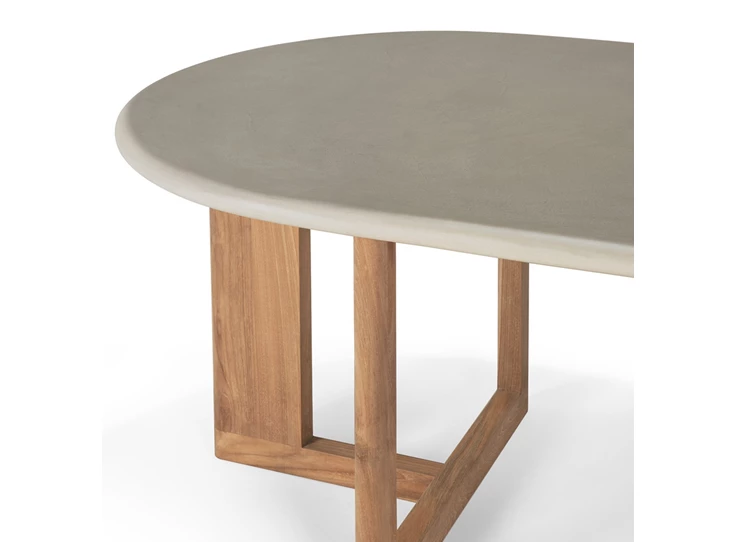 Bovenkant poten opgeschoven Eettafel Trestle Outdoor Dining Table 11251 Ethnicraft