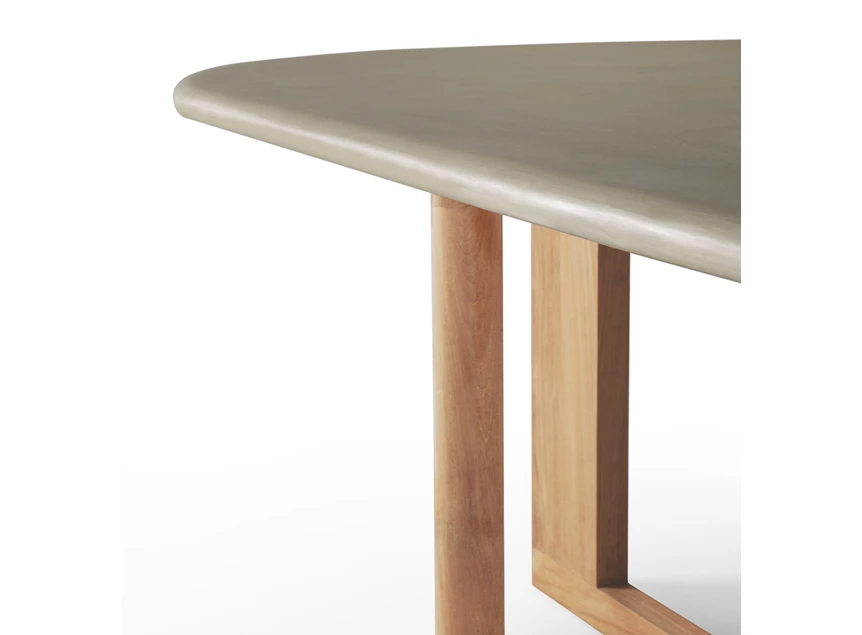 Bladrand Eettafel Trestle Outdoor Dining Table 11251 Ethnicraft